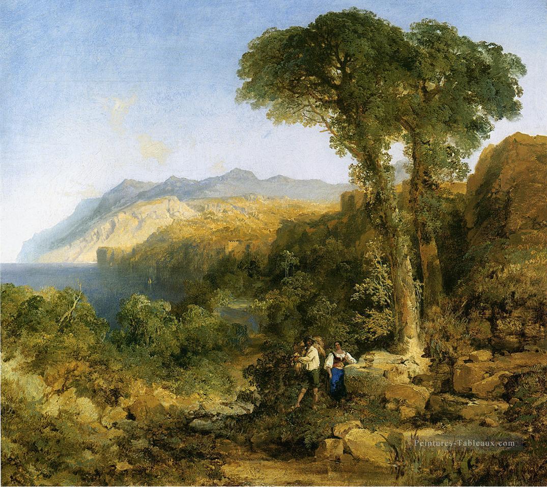 Côte Amalfitaine paysage Thomas Moran Peintures à l'huile